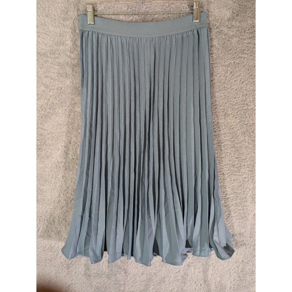 Medium Blue Pleated A-Line Swing Skirt NWT flowy witchy fairycore whimsigoth